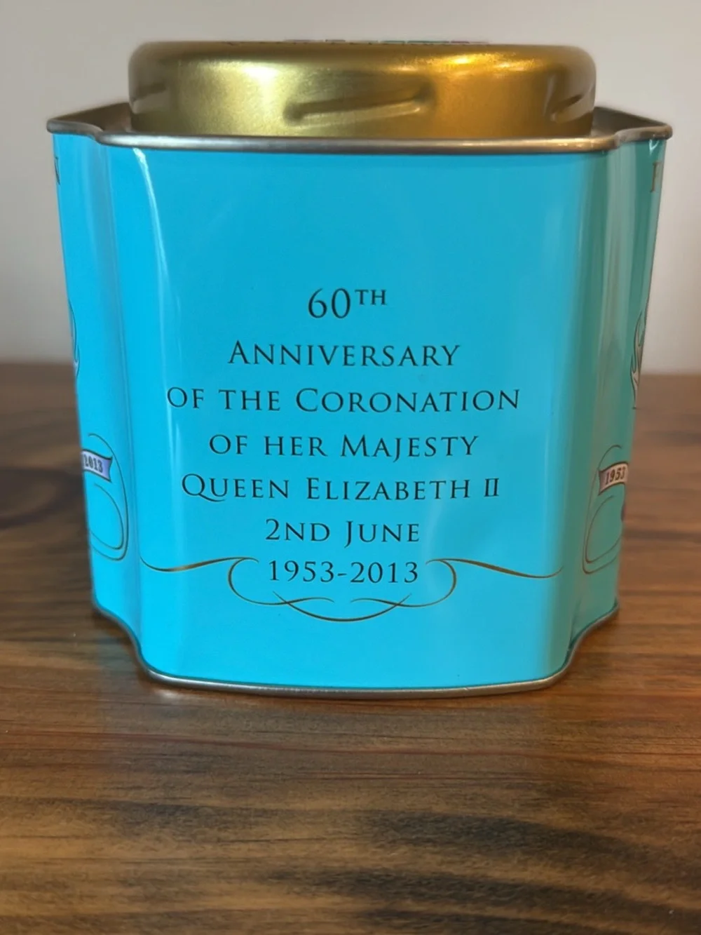 Fortnum & Mason Coronation Blend Tea Tin - Turquoise